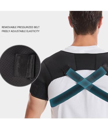 Adjustable Double Shoulder Brace for Fitness & Running | Sweat-Wicking Injury Prevention (M - Buy Online on GoSupps.com