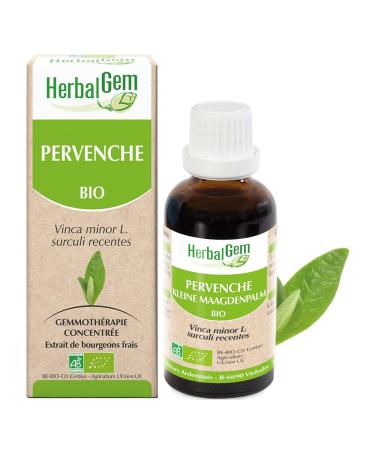 Herbalgm Macerate Organic Periwinkle Concentrated Gemmotherapy Dietary Supplement - Fresh Bud Extract - For Memory & Concentr