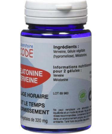 Laboratory Code Melatonin Verbena Pill Box of 60 Capsules - Buy Online on GoSupps.com