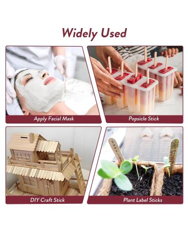 300Pcs Wooden Wax Sticks Applicator - Premium Waxing Spatulas for Eyebrows Face & Hair Removal | Versatile Wood Craft Sticks - Buy Online on GoSupps.com