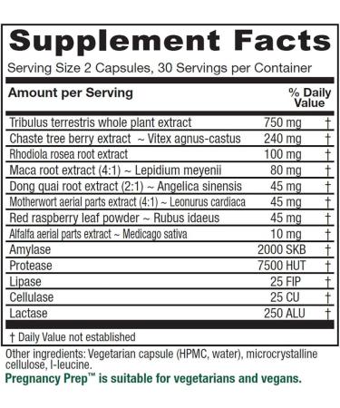 Vitanica Pregnancy Prep Vegan 120 Capsules - Reproductive System Support - Buy Online on GoSupps.com