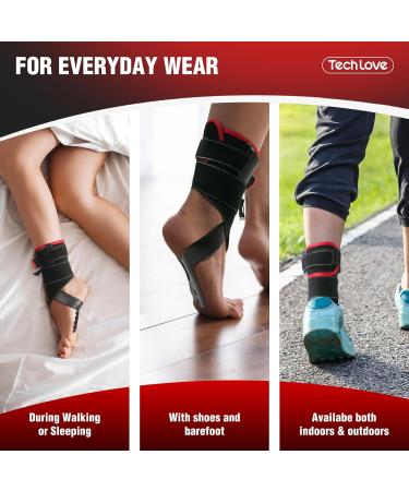 Tech Love AFO Foot Drop Brace | Adjustable Orthosis for ALS MS Stroke & Diabetic Neuropathy - Enhanced Walking Support - Buy Online on GoSupps.com