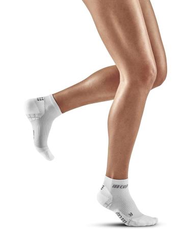 CEP Ultralight Compression Low Cut Socks for Women | Short Sports Socks in Carbon White | Size IV | Lightweight Comfort & Support - Buy Online on GoSupps.com