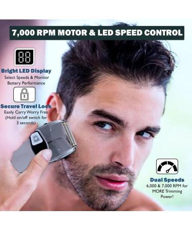 2 in 1 Waterproof Electric Foil Shaver & Beard Trimmer for Men - Cordless Rechargeable Grooming Kit - Buy Online on GoSupps.com