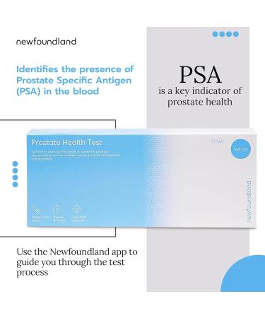 Newfoundland Prostate Test Kit - Rapid PSA Home Self-Test for Prostate Health - CE & MHRA Certified - Buy Online on GoSupps.com