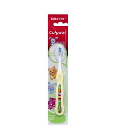 Colgate Kids Toothbrush 0-2 Years | Assorted Colors | Extra soft bristles | Small head |Non-slip handle 1 Count (Pack of 1) 0.3 years
