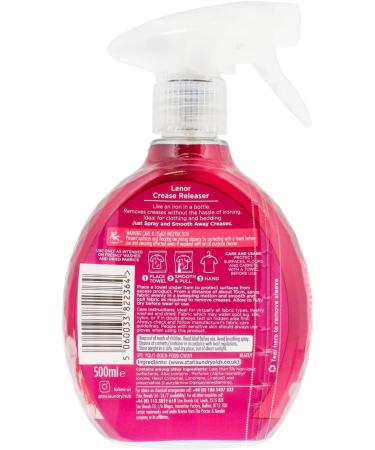 Lenor Crease Releaser Spray Removes Creases in Fabric 500ml Pack of 2 Fragrances: Exotic Bloom & Ruby Jasmine + Our Gift for You: Organza Small Bag - Buy Online on GoSupps.com