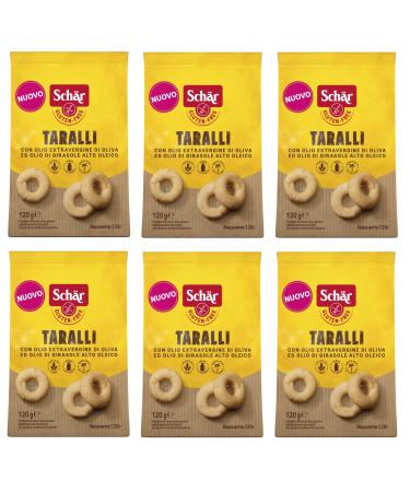Sch r Pack of 6 gluten-free taralli with extra virgin olive oil and sunflower oil gluten-free savory snack 120g