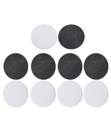 Electric Foot Grinder Replacement Heads Callus Remover Sanding Disc Exfoliating Sandpaper Disk Black White Coarse Fine Particles Durable Material
