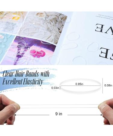 Clear Hair Rubber Bands Set with Styling Tools for Girls, Women & Kids - 1000pcs Marcoido Elastics + Braid Tools + Rat Tail Comb - Buy Online on GoSupps.com