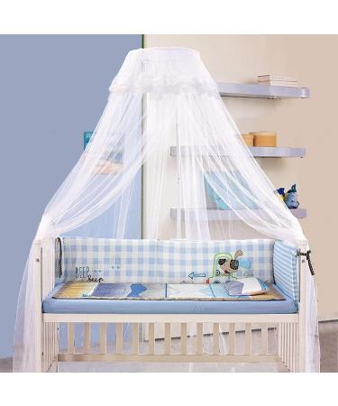 JOYLIFE Baby Toddler Bed Crib Dome Canopy Netting - White | Protects from Insects & Mosquitoes - Buy Online on GoSupps.com