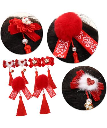 FRCOLOR 6 Pairs Hanfu Fur Ball Hair Clip Hair Accessory for Women Girls Hair Accessories Hair Gems for Women Hanfu Hair Clip Women Qipao Hair Barrette Headgear Hairball Miss Festive - Buy Online on GoSupps.com
