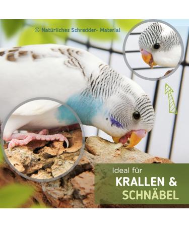 Vogelgaleria 4x Cork Picking Stones for Birds Premium Budgie Accessories | Natural Alternative to Limestone & Sepia Shell - Buy Online on GoSupps.com