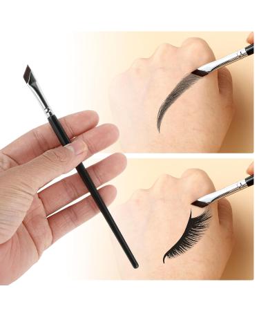 Tiesome 6PC Angled Eyeliner Brush Set - Ultra Thin Precision Eyeshadow Makeup Tools for Brides & Eyebrow Cosmetics - Buy Online on GoSupps.com