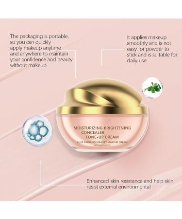 XINRAN Moisturizing Whitening Concealer Smoother Tone Up Cream Moisturizing Luminous Concealer Toner Light Full Coverage Imperfections Dark Circles 1 Pack 1 Pack - Buy Online on GoSupps.com