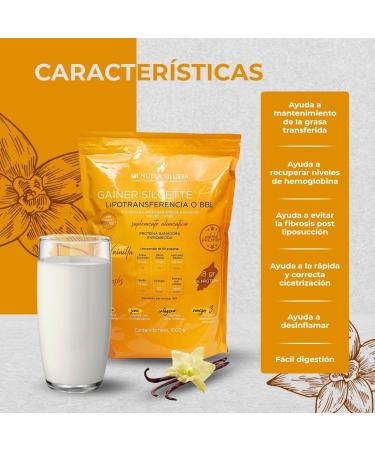 Gainer Siluette Pro Vanilla - Premium Protein Supplement for Muscle Gain & Fitness | Buy Internationally - Buy Online on GoSupps.com