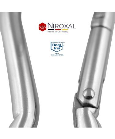 10 Small Stainless Steel Carabiner Hooks - 3mm Strong Keychain with 200kg Break Load - Ideal for Hammocks & Swing - Durable Edestahlkarabiner - Buy Online on GoSupps.com