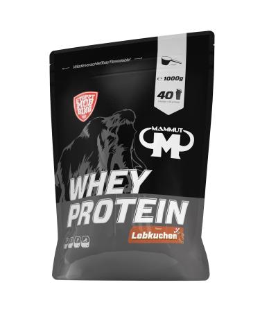 Mammut Nutrition Whey Protein Lebkuchen Whey Protein Whey Protein Shake 1000 g Lebkuchen 1 kg (1 pack)