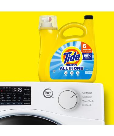 Tide Simply Liquid Laundry Detergent, Refreshing Breeze - 114 Loads - Buy Online on GoSupps.com