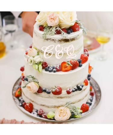 Letter Cake Toppers Acrylic Alphabet Cupcake Topper A-Z Cake Letters DIY Cake Decorations for Birthday Wedding Graduation Baby Shower Rose Gold - Buy Online on GoSupps.com