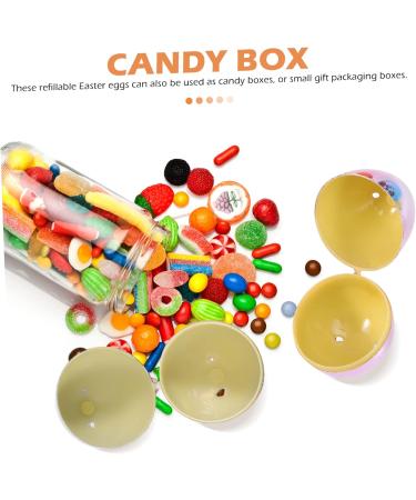 NUOBESTY 56 Pcs Chocolate Candy Box Boxes for Presents Colored Pong Balls Easter Egg Candy Boxes Shell 5x4cmx2pcs As Shownx2pcs - Buy Online on GoSupps.com