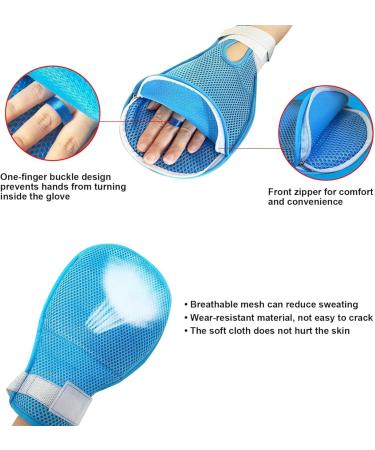 Breathable Bed Gloves for Patient Safety - Adjustable Anti-Scratch Security Gloves for Seniors - Buy Online on GoSupps.com