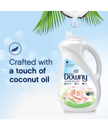 Downy Nature Blends Rosewater & Aloe Liquid Fabric Conditioner - 103 fl oz | Softens & Refreshes Laundry - 120 Loads - Buy Online on GoSupps.com
