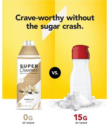 Super Coffee Keto Plant Based Coffee Creamer - 0g Sugar, 1g Protein, 5 Calories - Toasted Hazelnut Flavor - 25.4 Fl Oz (Pack of 3) - Buy Online on GoSupps.com