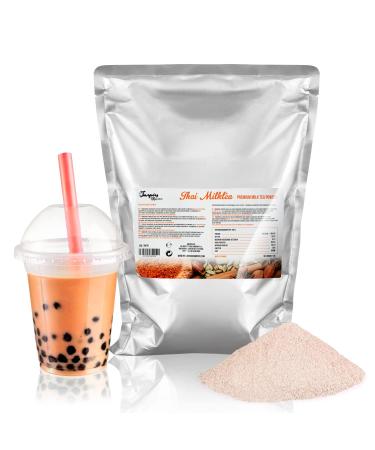 Inspire Food Premium Bubble Tea Thai Milk Tea Powder - 2.2 lbs (1 kg) | Authentic Thai Tea Bubble Boba Tea Mix Powder | Ingredients With No Artificial Colors | Resto Style Thai Bubble Tea At Home