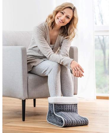 Ohagin Winter Home Foot Warmer Boot - Plug-In Electric Fast Heating Cushion with 6 Temperature Settings & 4 Timer Levels Washable Comfort - Buy Online on GoSupps.com