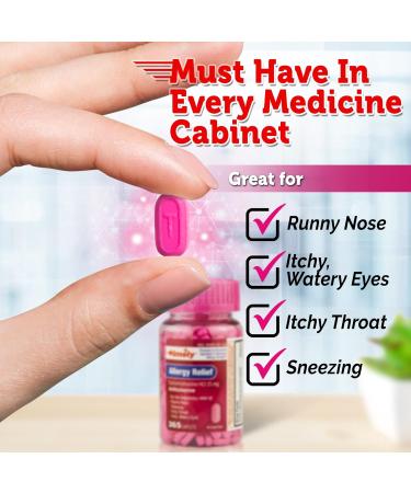 Timely Allergy Relief Diphenhydramine HCl 25 mg - 365 Caplets | Antihistamine for Allergies - Compare to Benadryl - Fast Relief for Runny Nose & Watery Eyes - Buy Online on GoSupps.com
