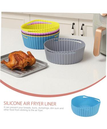 Alipis Kitchen Handle Reusable Food Design Non-Stick Supply - Liner Fryer Accessory Pad Blue 19X19X7CM - Buy Online on GoSupps.com