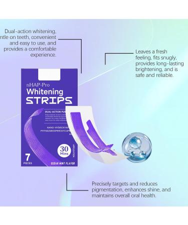 Purple Shine Teeth Strips - Gentle Whitening Strips for Daily Care Brighten Teeth Remove Surface Stains Fresh Breath Enamel Safe Easy to Use Confidence Boost for Smile (3) - Buy Online on GoSupps.com