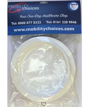White Scoop Plate with Non-Slip Suction Base | Mobility Choices - Buy Online on GoSupps.com