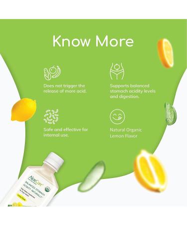 Organic AloeCure Lemon Aloe Vera Juice - 12 Hours from Harvest - Acid Reflux & GERD Treatment - Natural Digestion Aid - Buy Online on GoSupps.com