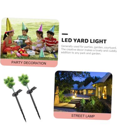 1pc Solar Light Floor Decor Outdoor Plants Artificial Plant Garden Decor Lights Garden Lights Tree Flickering Tree Lights Solar Lamp Ornament Ground Insert Lamp Garden Adornment (Green) - Buy Online on GoSupps.com