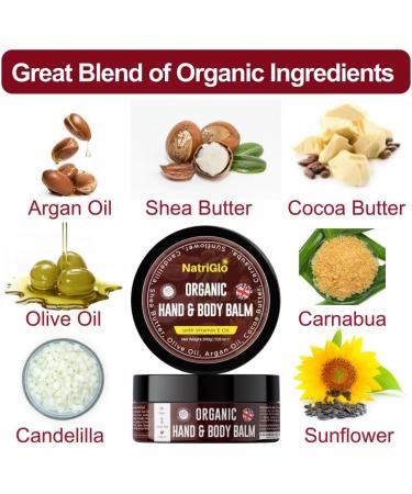 Intensive Moisturiser for Dry Skin & Working Hands Cream | Hand Cream for Very Dry Hands & Body | Cocoa Butter & Shea Butter Hand Cream | Hand Cream for Women Men Children - NatriGlo - Buy Online on GoSupps.com