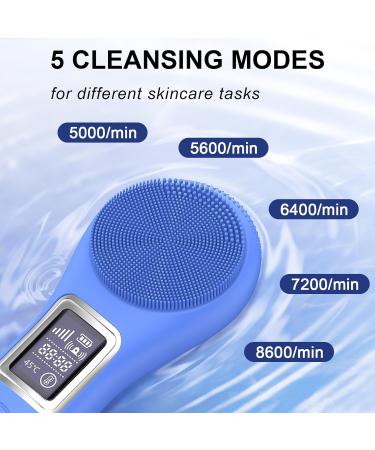 Rechargeable Silicone Face Scrubber - Waterproof Electric Facial Brush for Deep Cleaning & Massaging | Ideal Gift for Men & Women - Buy Online on GoSupps.com