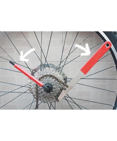 Bike Cassette Removal Tool with Chain Whip and Auxiliary Wrench - Sprocket Remover for Easy Bicycle Maintenance - Buy Online on GoSupps.com