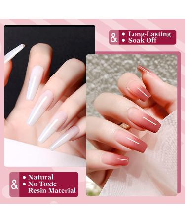 TuDou Soft Gel Full Cover Nail Tips 480PCS - Clear Coffin & Almond Gelly Tips for Soak off Nail Extensions - False Press on Nails Set for Salon and DIY - 10 Sizes & 2 Shapes - Buy Online on GoSupps.com