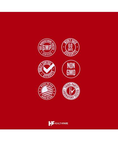 Healthfare Hawthorn Berry Supplement Extract 3000mg | Extra Strength Herbal Formula | 200 Vegan Capsules | Supports Heart & Circulatory Health | Non-GMO Gluten-Free | Made in USA - Buy Online on GoSupps.com