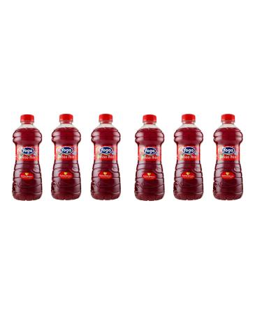 Yoga Rosso Pack of 6 bottles of fruit and red fruit juice 1 liter