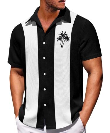 Hawaii Shirt Men - Oversized Tropical Button-Up Beach Shirt | Relaxed Fit 7XL Black | Perfect for Vacations & Leisure - Buy Online on GoSupps.com