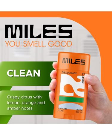 Miles Kids Deodorant for Boys and Girls - Aluminum Free Deodorant for Kids and Teens Natural Hypoallergenic Made in USA - Clean Scent - 2-Pack Clean 2.65 Ounce (Pack of 2) - Buy Online on GoSupps.com