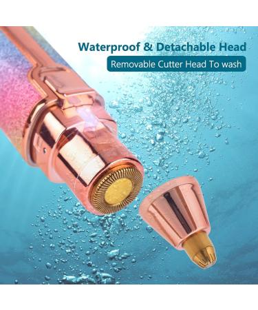 UNbit Eyebrow Trimmer 2 in 1 Electric Eyebrow Trimmer Makeup Painless Eye Brow Epilator Mini Shaver Razors Women Portable Facial Body Hair Remover Trimmer (Color : Rainbow) - Buy Online on GoSupps.com