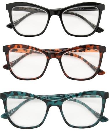 Buy Betsey Johnson Women's Telcroc Way Reading Glasses - Black Tortoise Teal Tortoise 52mm +1.5 | Stylish & Comfortable International Shipping Available - Buy Online on GoSupps.com