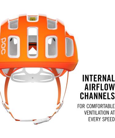 POC Ventral Air MIPS Road Cycling Helmet - L/59-62cm, Fluorescent Orange Avip - Buy Online on GoSupps.com