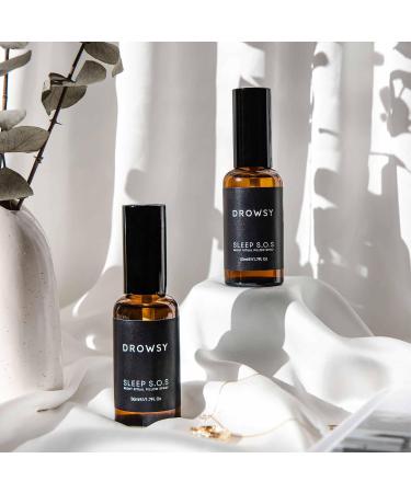 DROWSY SOS Sleep Pillow Spray - Instantly Elevate Your Sleep Experience Long Lasting & Effective Formula 6 Month Supply - Natural Vegan Ingredients 50ml / 1.7 Fl. Oz - Buy Online on GoSupps.com