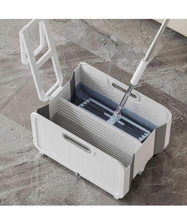 Foldable Bucket with Wheels Portable Bucket Space-saving Floor Cleaning Solution for Home and Office - Buy Online on GoSupps.com