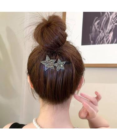 Hair Comb Clips - Shape Hair Finishing Fixer Comb | ABS Upside-Down Comb Hairpin Pentagram Hairpin Hair Finishing Fixer Comb Bridal Hair Pins Hair Accessories For Girls Women - Buy Online on GoSupps.com
